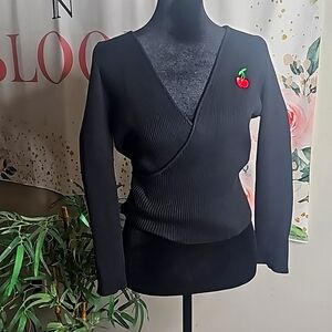 L/S Very Cherry Ribbed Sweater